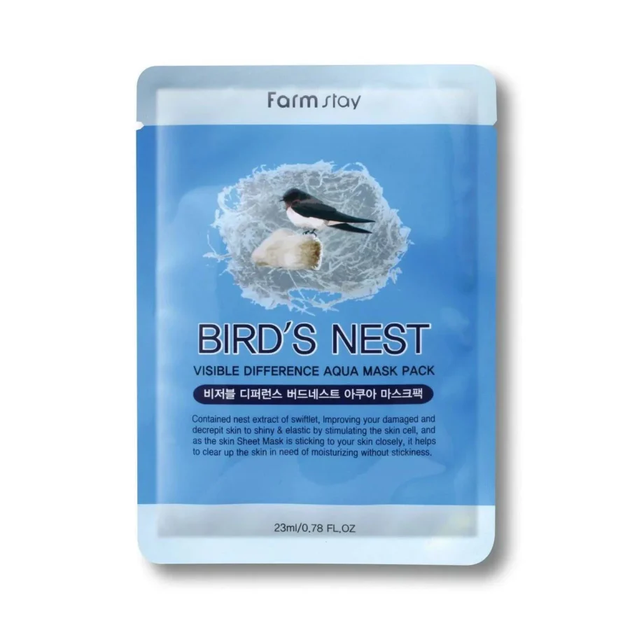 Farmstay Visible Difference Birds Nest Aqua Mask Pack