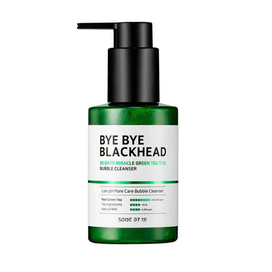 Some By Mi Bye Bye Blackhead 30 Days Miracle Green Tea Tox Bubble Cleanser 120g